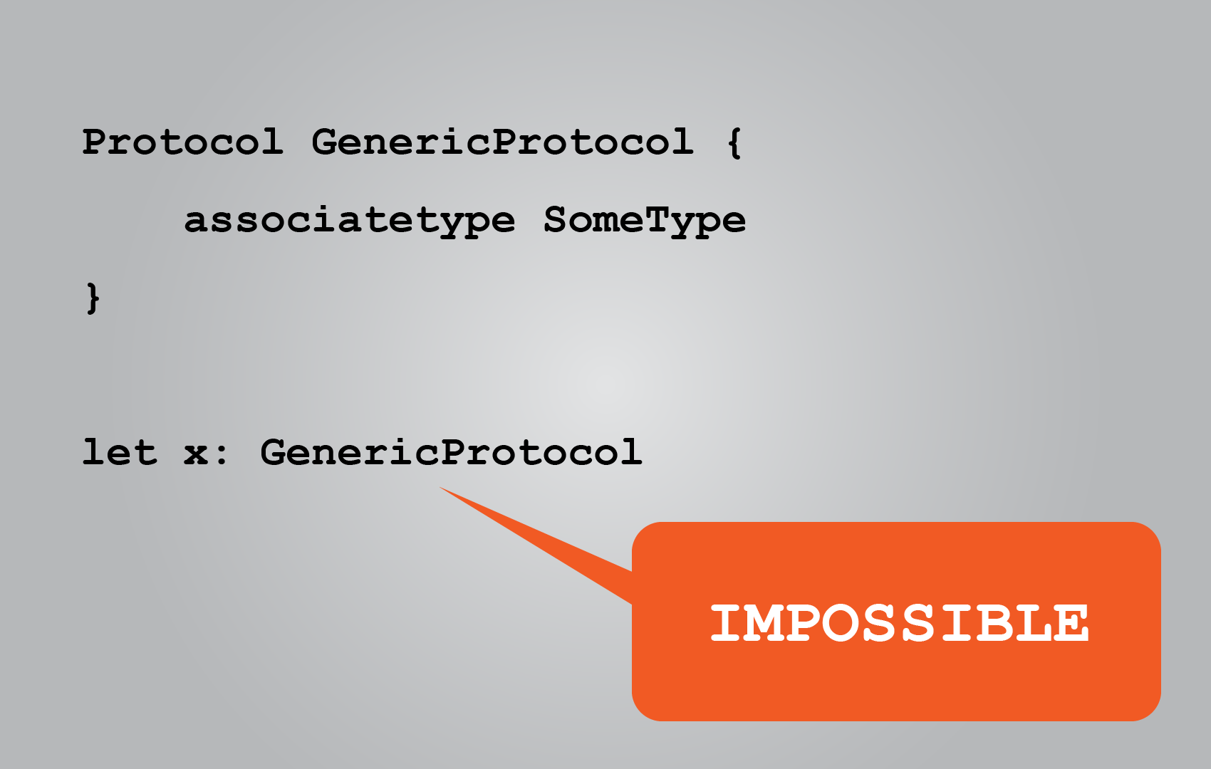 In Swift, why cannot we use generic protocols as normal protocols?